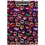 Funny Monster Mouths A4 Acrylic Clipboard Front