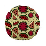 Watermelon Pattern Slices Fruit Standard 15  Premium Round Cushions Front