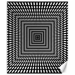 Focus Squares Optical Illusion Canvas 8  X 10  by uniart180623