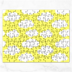 Cute Yellow White Clouds Rectangular Jigsaw Puzzl by ConteMonfrey