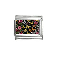 Flowers Butterfly Blooms Flowering Spring Italian Charm (9mm) by Simbadda