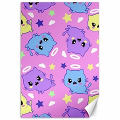 Seamless Pattern With Cute Kawaii Kittens Canvas 20  X 30  by Simbadda