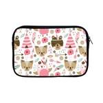 Pink Animals Pattern Apple iPad Mini Zipper Cases Front