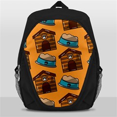 Pet House Bowl Food Seamless Pattern Backpack Bag by Simbadda