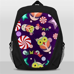 Owl Pattern Background Backpack Bag by Simbadda