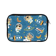 Seamless-pattern-funny-astronaut-outer-space-transportation Apple Ipad Mini Zipper Cases by Simbadda