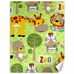 Funny Animals Cartoon Canvas 36  X 48  by Simbadda