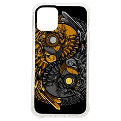 Yin-yang-owl-doodle-ornament-illustration Iphone 12 Mini Tpu Uv Print Case	 by Simbadda