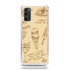 Ice-cream-vintage-pattern Samsung Galaxy S20 6 2 Inch Tpu Uv Case by Simbadda