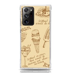 Ice-cream-vintage-pattern Samsung Galaxy Note 20 Ultra Tpu Uv Case by Simbadda