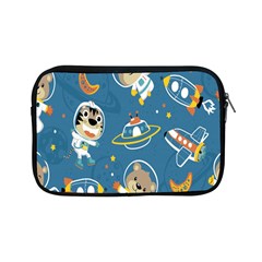 Seamless-pattern-funny-astronaut-outer-space-transportation Apple Ipad Mini Zipper Cases by Simbadda