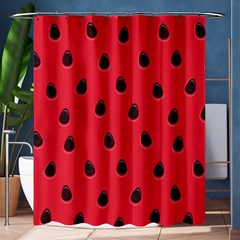 Seamless-watermelon-surface-texture Shower Curtain 60  X 72  (medium)  by Simbadda