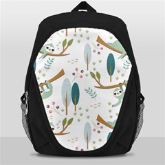 Pattern-sloth-woodland Backpack Bag by Simbadda