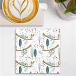 Pattern-sloth-woodland UV Print Square Tile Coaster  Front