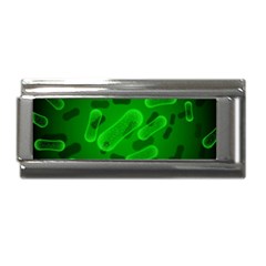 Green-rod-shaped-bacteria Superlink Italian Charm (9mm) by Simbadda