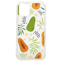 Seamless-tropical-pattern-with-papaya Iphone 12 Mini Tpu Uv Print Case	 by Simbadda