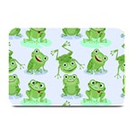 Cute-green-frogs-seamless-pattern Plate Mats 18 x12  Plate Mat