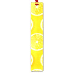 Lemon-fruits-slice-seamless-pattern Large Book Marks by Simbadda