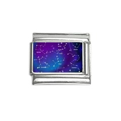 Realistic-night-sky-poster-with-constellations Italian Charm (9mm) by Simbadda