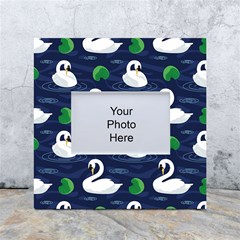 Swan-pattern-elegant-design White Box Photo Frame 4  X 6  by Simbadda