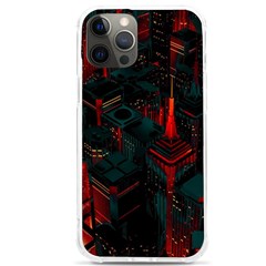 A Dark City Vector Iphone 12 Pro Max Tpu Uv Print Case by Proyonanggan