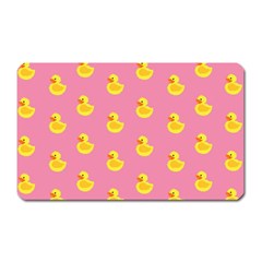 Rubber Duck Pattern Magnet (rectangular) by Valentinaart