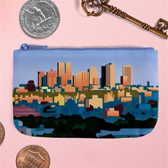 City Buildings Urban Dawn Large Coin Purse by Bangk1t