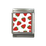 Seamless Pattern Fresh Strawberry Italian Charm (13mm) Front