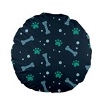 Bons Foot Prints Pattern Background Standard 15  Premium Round Cushions Front