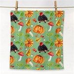 Autumn Seamless Background Leaves Wallpaper Texture Face Towel Front