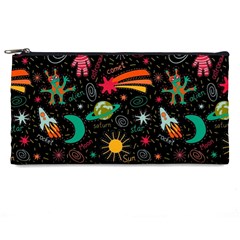 Seamless Pattern Space Pencil Case by Amaryn4rt