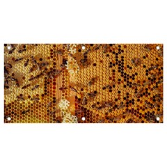 Bees Nature Animals Honeycomb Banner And Sign 4  X 2  by pakminggu