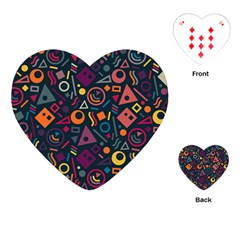 Doodle Pattern Playing Cards Single Design (heart) by Grandong