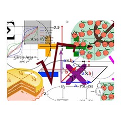 Mathematics Formula Physics School Two Sides Premium Plush Fleece Blanket (mini) by Grandong