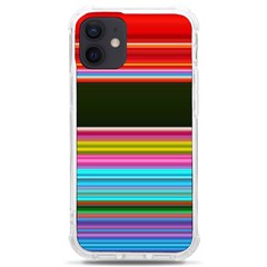 Horizontal Line Colorful Iphone 12 Mini Tpu Uv Print Case	 by Grandong