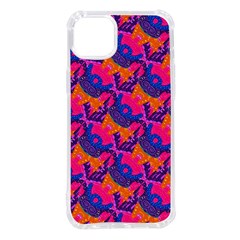 Purple Design Scrapbooking Blue Iphone 14 Plus Tpu Uv Print Case by Grandong