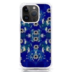 Oilpainting Blue Flowers In The Peaceful Night Iphone 14 Pro Tpu Uv Print Case by pepitasart