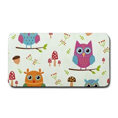 Forest-seamless-pattern-with-cute-owls Medium Bar Mat by pakminggu