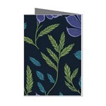 Abstract Floral- Ultra-stead Pantone Fabric Mini Greeting Cards (Pkg of 8) Left