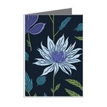 Abstract Floral- Ultra-stead Pantone Fabric Mini Greeting Cards (Pkg of 8) Right