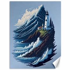 Lighthouse Sea Waves Canvas 36  X 48  by uniart180623