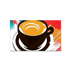 Coffee Tea Cappuccino Sticker (rectangular) by uniart180623