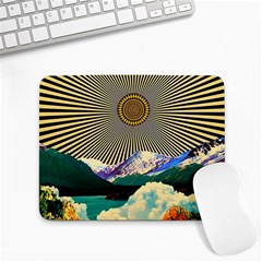 Surreal Art Psychadelic Mountain Small Mousepad by uniart180623