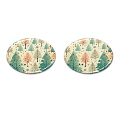 Christmas Tree Cufflinks (oval) by pakminggu