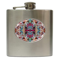 Blended Arabesque Hip Flask (6 Oz) by kaleidomarblingart