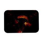 Dragon Art Fire Digital Fantasy Open Lid Metal Box (Silver)   Front