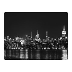 New York Skyline Two Sides Premium Plush Fleece Blanket (mini) by Bedest