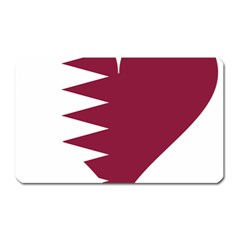 Heart-love-flag-qatar Magnet (rectangular) by Bedest