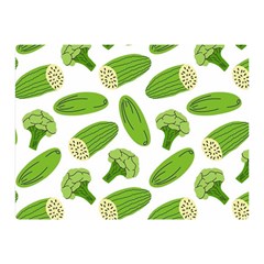 Vegetable Pattern With Composition Broccoli Two Sides Premium Plush Fleece Blanket (mini) by pakminggu