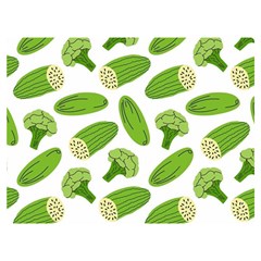 Vegetable Pattern With Composition Broccoli Two Sides Premium Plush Fleece Blanket (extra Small) by pakminggu